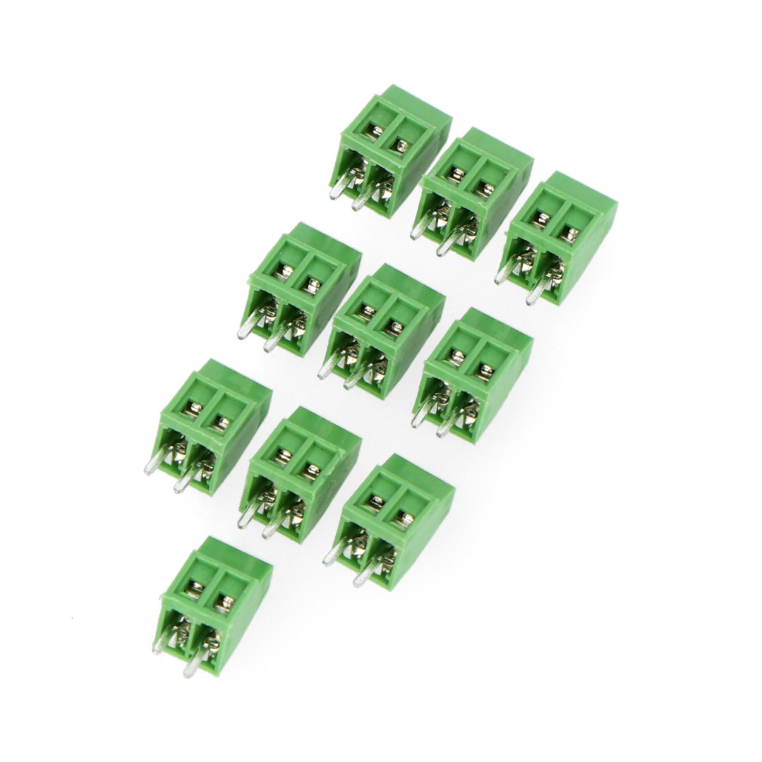 Złącze ARK raster 2,54mm 2 pin (-) - 10szt.